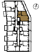 Location the flat on the floor.