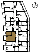 Location the flat on the floor.