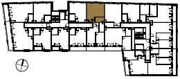 Location the flat on the floor.
