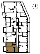 Location the flat on the floor.