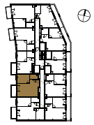 Location the flat on the floor.