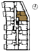 Location the flat on the floor.