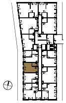 Location the flat on the floor.