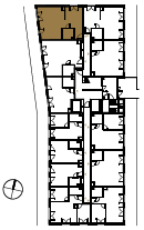 Location the flat on the floor.
