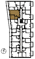 Location the flat on the floor.