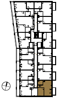 Location the flat on the floor.
