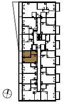 Location the flat on the floor.