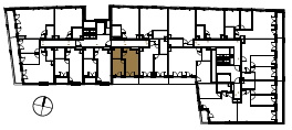 Location the flat on the floor.