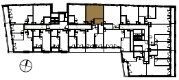 Location the flat on the floor.