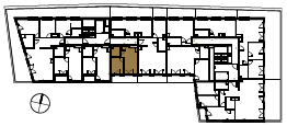 Location the flat on the floor.